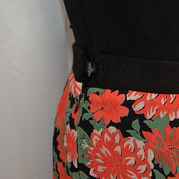 Vintage 90s April Cornell Floral Maxi Skirt Sz S - Picture 6 of 6